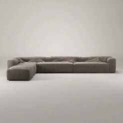 Grand Corner Sofa Left, Mole Brown -Maze Furni Shop decotique grand corner sofa left 45