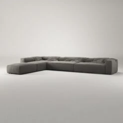 Grand Corner Sofa Left, Hunter Brown -Maze Furni Shop decotique grand corner sofa left 61