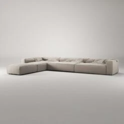 Grand Corner Sofa Left, Sandshell Beige -Maze Furni Shop decotique grand corner sofa left 69