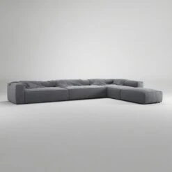 Grand Corner Sofa Right, Zinc Grey -Maze Furni Shop decotique grand corner sofa right 45
