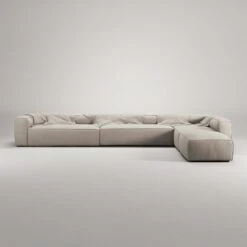 Grand Corner Sofa Right, Sandshell Beige -Maze Furni Shop decotique grand corner sofa right 68