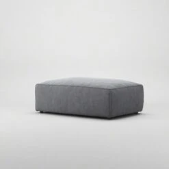 Grand Footstool, Zinc Grey -Maze Furni Shop decotique grand footstool 2