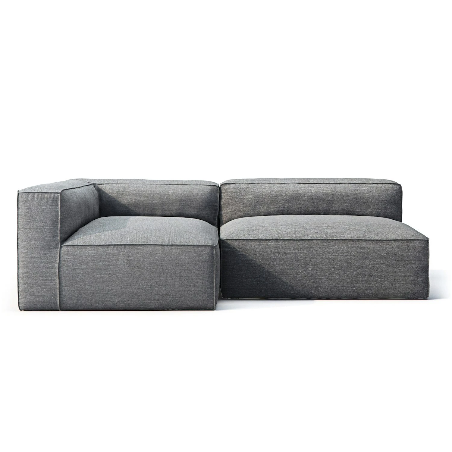 Grand Lounge Sofa 2-Seater Left Outdoor, Charcoal Chiné 1 Grand Lounge Sofa 2-Seater Left Outdoor, Charcoal Chiné