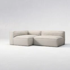 Grand Lounge Sofa 2-Seater Left Outdoor, Linen Chalk -Maze Furni Shop decotique grand lounge sofa 2 seater left outdoor 2