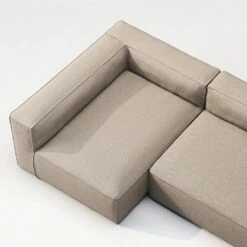 Grand Lounge Sofa 2-Seater Left Outdoor, Heather Grey -Maze Furni Shop decotique grand lounge sofa 2 seater left outdoor 9