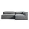 Grand Lounge Sofa 2-Seater Right Outdoor, Charcoal Chiné