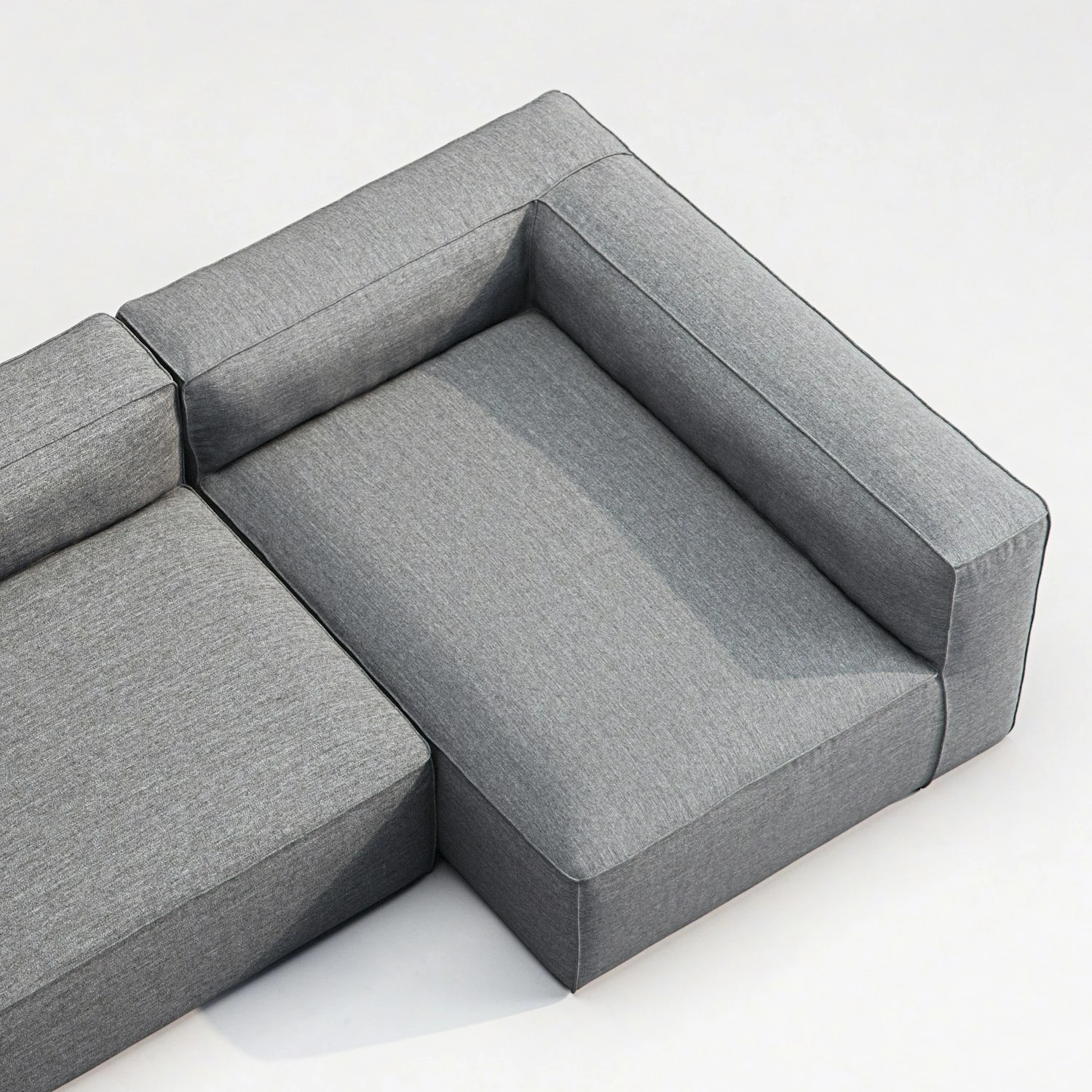 Grand Lounge Sofa 2-Seater Right Outdoor, Charcoal Chiné 5 Grand Lounge Sofa 2-Seater Right Outdoor, Charcoal Chiné - Image 5