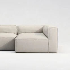 Grand Lounge Sofa 2-Seater Right Outdoor, Linen Chalk -Maze Furni Shop decotique grand lounge sofa 2 seater right outdoor 3