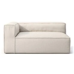Grand Modular Sofa Outdoor Left, Linen Chalk