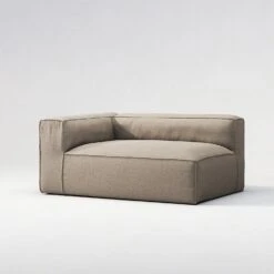 Grand Modular Sofa Outdoor Left, Heather Grey -Maze Furni Shop decotique grand modular sofa outdoor left 24