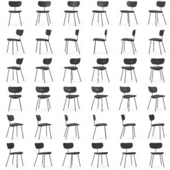 Habit Chair, Black / Black Velvet -Maze Furni Shop decotique habit chair 47