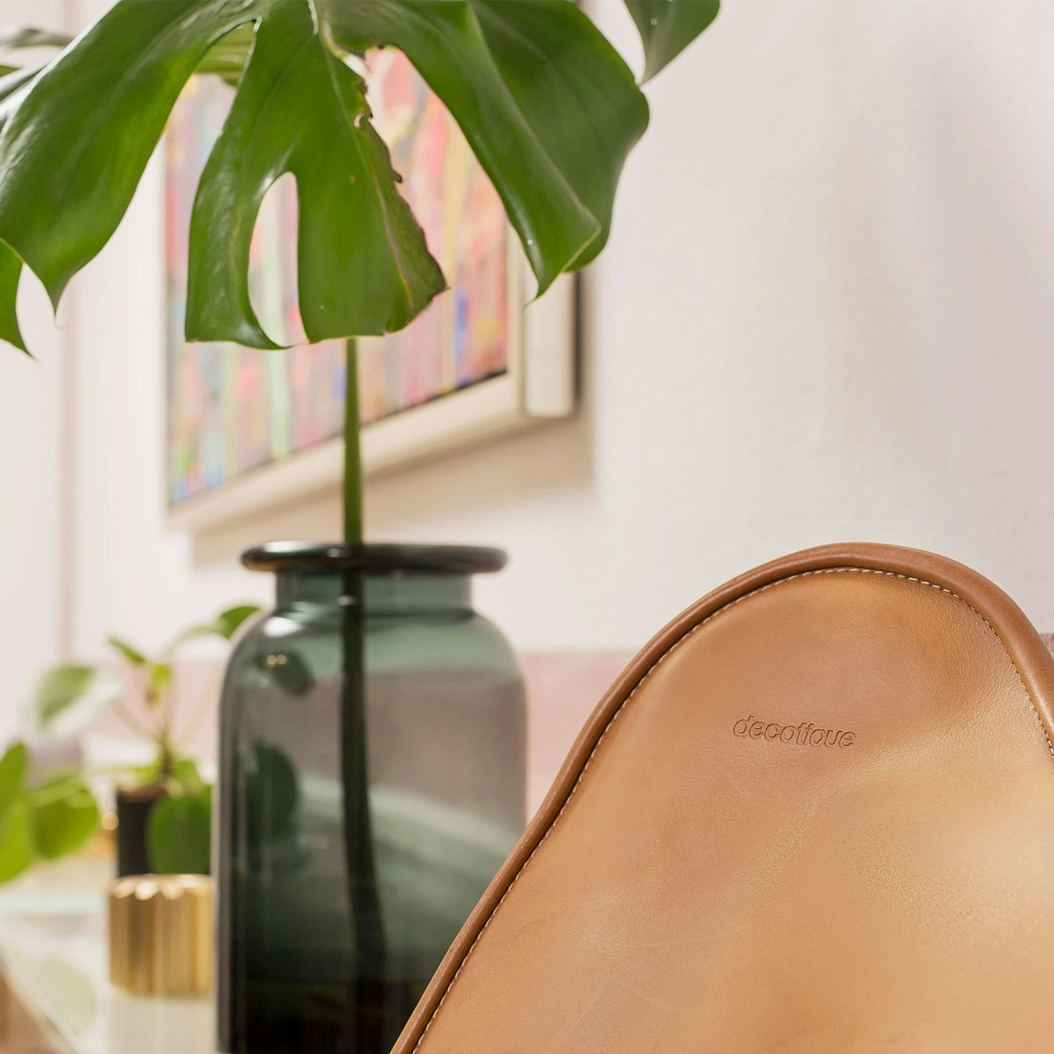 Le Bat Armchair, Brass/Cognac 3 Le Bat Armchair, Brass/Cognac - Image 3