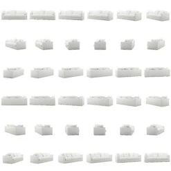 Le Grand Air Sofa 3-Seater Cotton, White -Maze Furni Shop decotique le grand air 3 seater sofa cotton 10