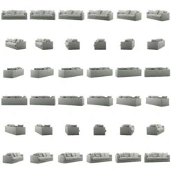 Le Grand Air Sofa 3-Seater Cotton, Light Grey 10 Le Grand Air Sofa 3-Seater Cotton, Light Grey -Maze Furni Shop decotique le grand air 3 seater sofa cotton 23