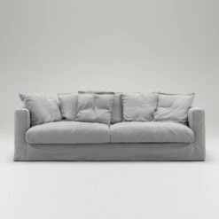 Le Grand Air Sofa 3-Seater Cotton, Light Grey 8 Le Grand Air Sofa 3-Seater Cotton, Light Grey -Maze Furni Shop decotique le grand air 3 seater sofa cotton 24