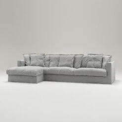 Le Grand Air Divan Left Linen, Foggy Morning -Maze Furni Shop decotique le grand air divan left linen 10