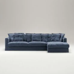 Le Grand Air Divan Right, Dark Blue -Maze Furni Shop decotique le grand air divan right 38