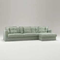 Le Grand Air Divan Right Linen, Green Pear -Maze Furni Shop decotique le grand air divan right linen 13