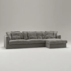 Le Grand Air Divan Right Linen, Smokey Granite -Maze Furni Shop decotique le grand air divan right linen 37