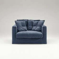 Le Grand Air Love Seat Cotton, Dark Blue 8 Le Grand Air Love Seat Cotton, Dark Blue -Maze Furni Shop decotique le grand air love seat cotton 21