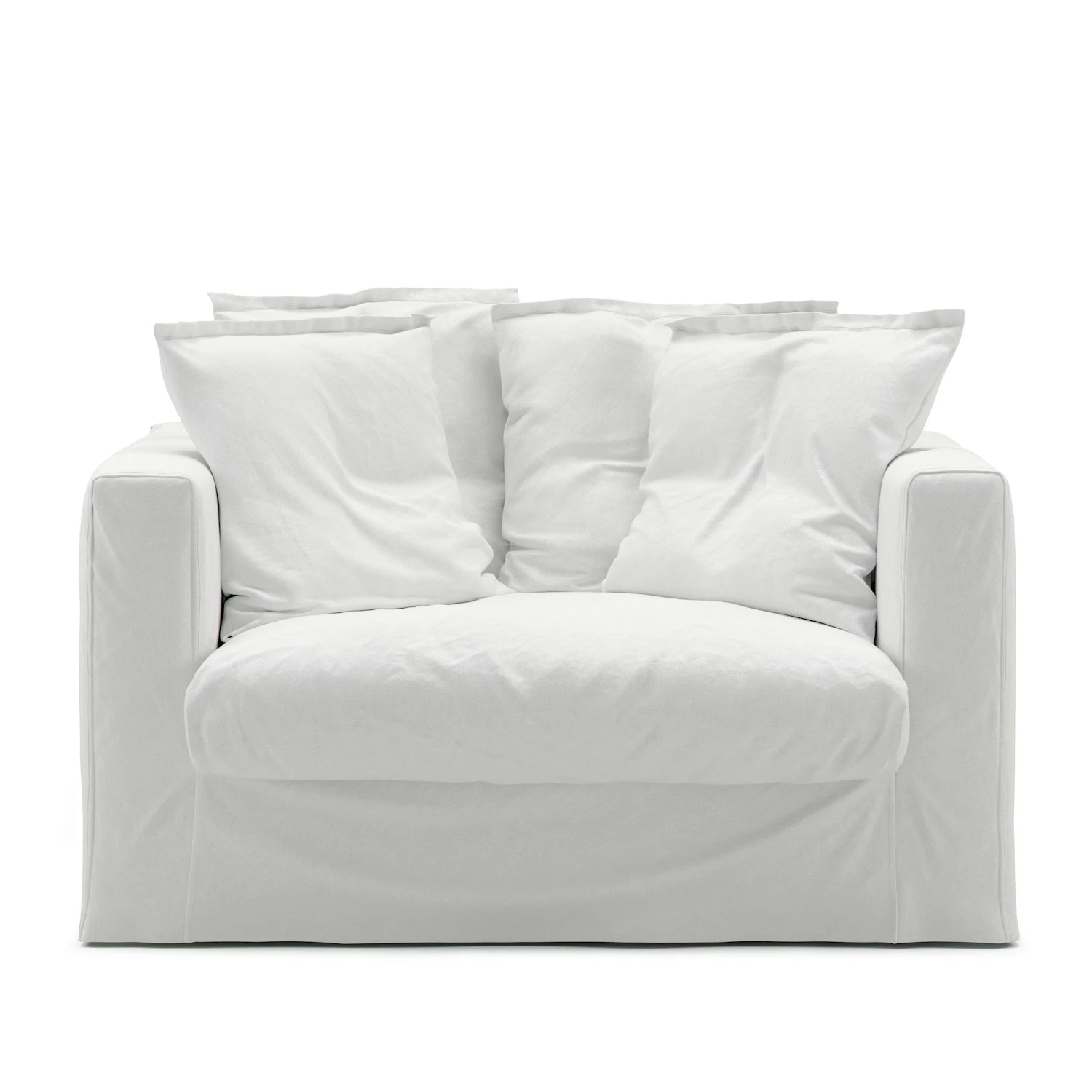 Le Grand Air Love Seat Cotton, White 1 Le Grand Air Love Seat Cotton, White