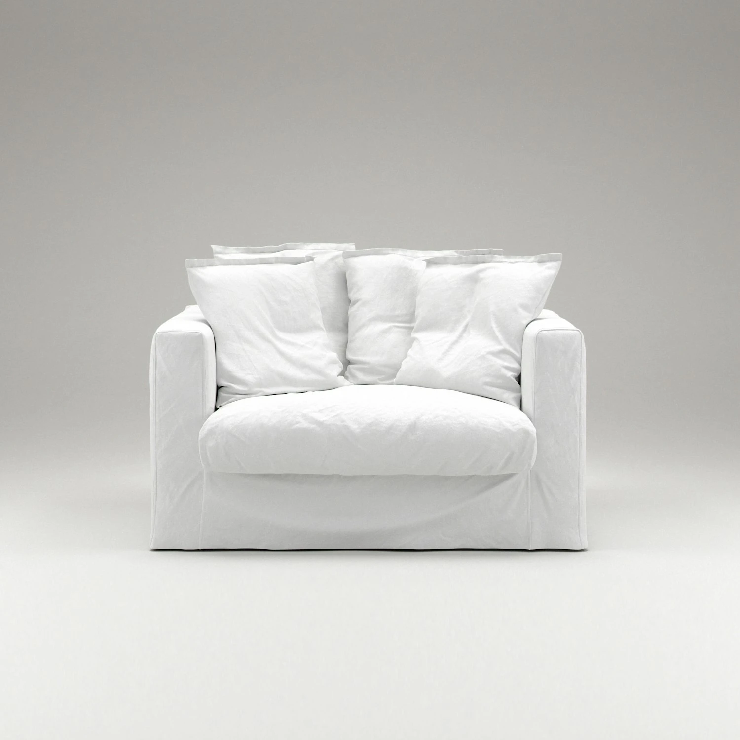Le Grand Air Love Seat Cotton, White 2 Le Grand Air Love Seat Cotton, White - Image 2