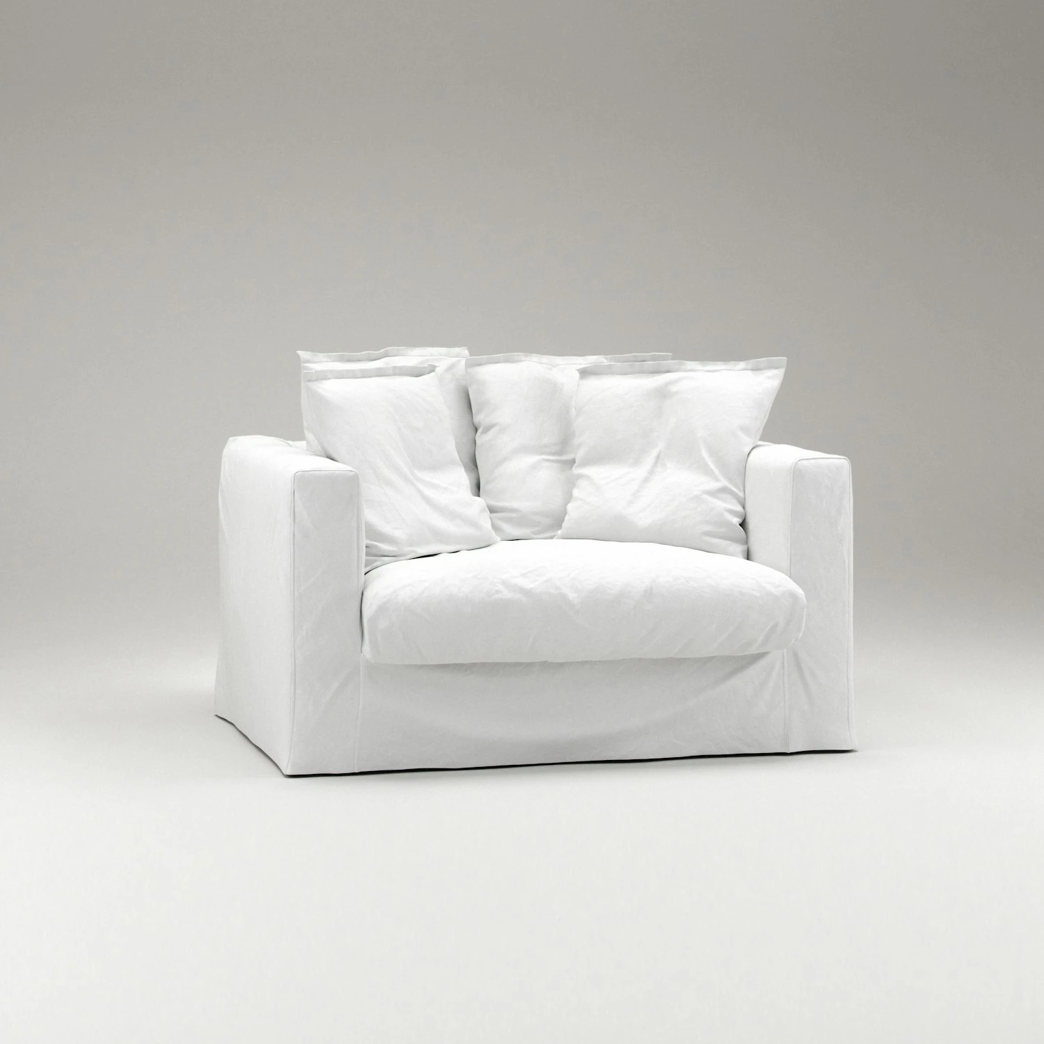 Le Grand Air Love Seat Cotton, White 3 Le Grand Air Love Seat Cotton, White - Image 3