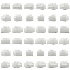 Le Grand Air Love Seat Cotton, White 10 Le Grand Air Love Seat Cotton, White -Maze Furni Shop decotique le grand air loveseat cotton 14