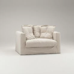 Le Grand Air Love Seat Cotton, Beige -Maze Furni Shop decotique le grand air loveseat cotton 18
