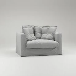Le Grand Air Love Seat Cotton, Light Grey -Maze Furni Shop decotique le grand air loveseat cotton 21