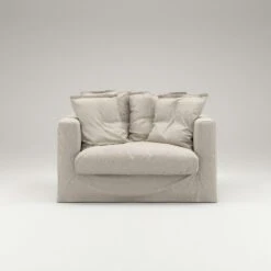 Le Grand Air Loveseat Linen, Natural Blonde -Maze Furni Shop decotique le grand air loveseat linen 13