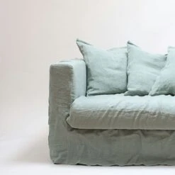 Le Grand Air Loveseat Cover, Future Grey -Maze Furni Shop decotique le grand air loveseat upholstery linen 15 1