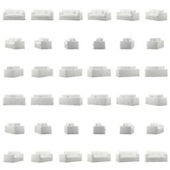 Le Grand Air Sofa 2-Seater Cotton, White -Maze Furni Shop decotique le grand air sofa 2 seater cotton 13