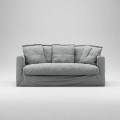 Le Grand Air Sofa 2-Seater Cotton, Light Grey -Maze Furni Shop decotique le grand air sofa 2 seater cotton 18