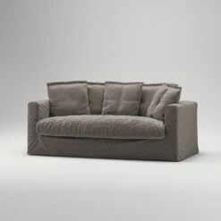 Le Grand Air Sofa 2-Seater Linen, Smokey Granite -Maze Furni Shop decotique le grand air sofa 2 seater linen 12