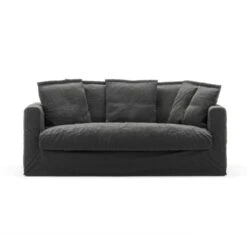 Le Grand Air Sofa 2-Seater Linen, Carbon Dust