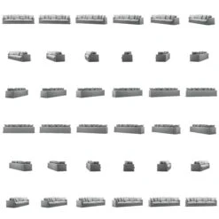 Le Grand Air Sofa 5-Seater Cotton, Light Grey -Maze Furni Shop decotique le grand air sofa 5 seater cotton 19