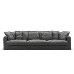 Le Grand Air Sofa 5-Seater Linen, Carbon Dust