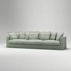 Le Grand Air Sofa 5-Seater Linen, Green Pear -Maze Furni Shop decotique le grand air sofa 5 seater linen 28