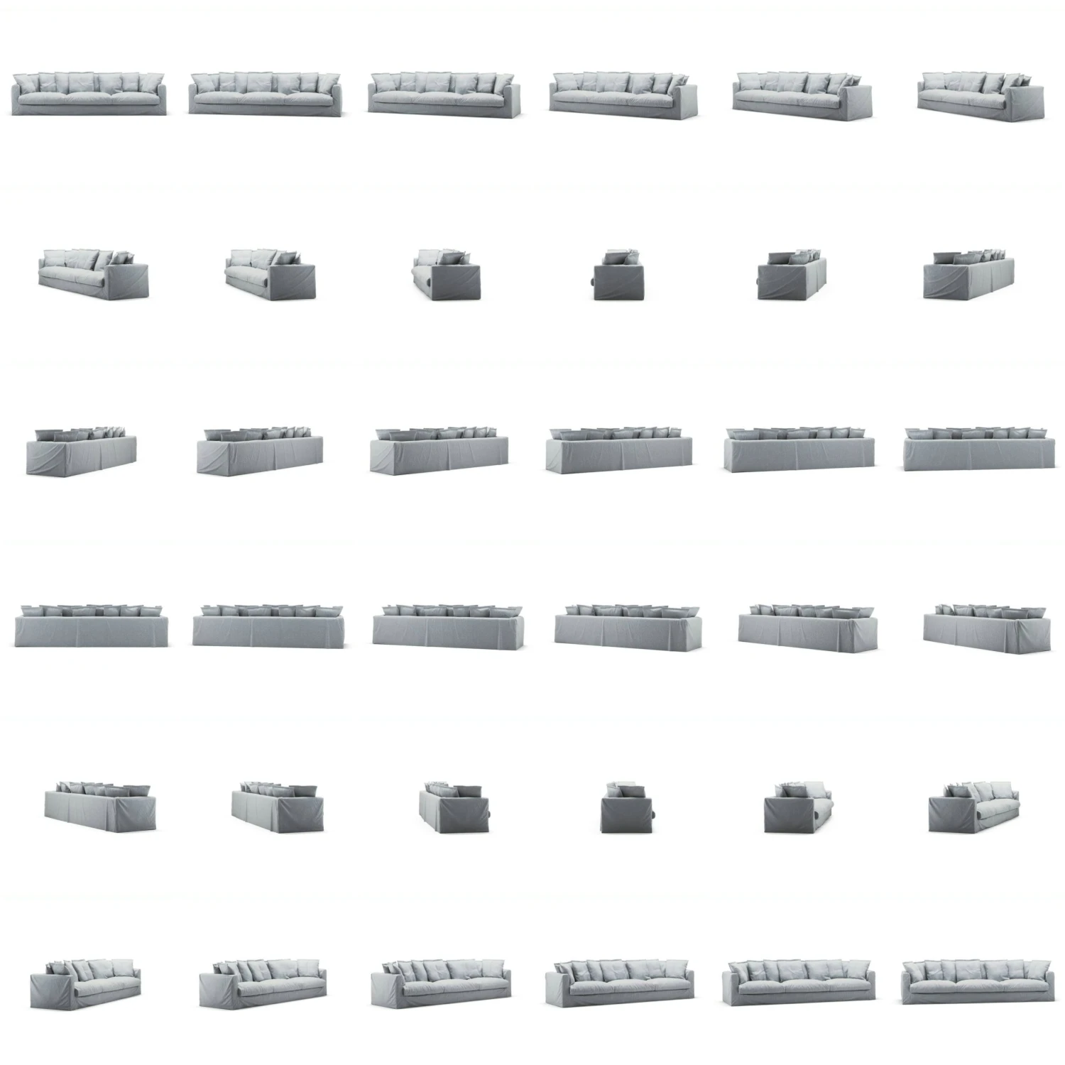 Le Grand Air Sofa 5-Seater Linen, Nordic Sky 6 Le Grand Air Sofa 5-Seater Linen, Nordic Sky - Image 6