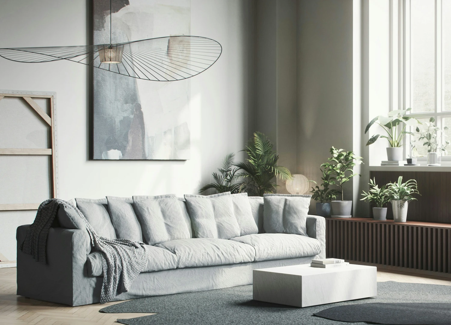 Le Grand Air Sofa 5-Seater Linen, Nordic Sky 5 Le Grand Air Sofa 5-Seater Linen, Nordic Sky - Image 5