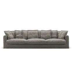 Le Grand Air Sofa 5-Seater Linen, Smokey Granite
