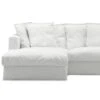 Le Grand Air Upholstery 3-Seater Divan Left, White