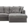 Le Grand Air Upholstery 3-Seater Divan Right, Grey