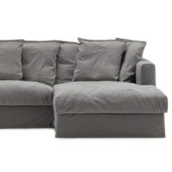 Le Grand Air Upholstery 3-Seater Divan Right, Grey