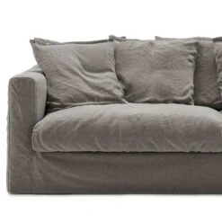 Le Grand Air Upholstery 2-Seater Linen, Smokey Granite