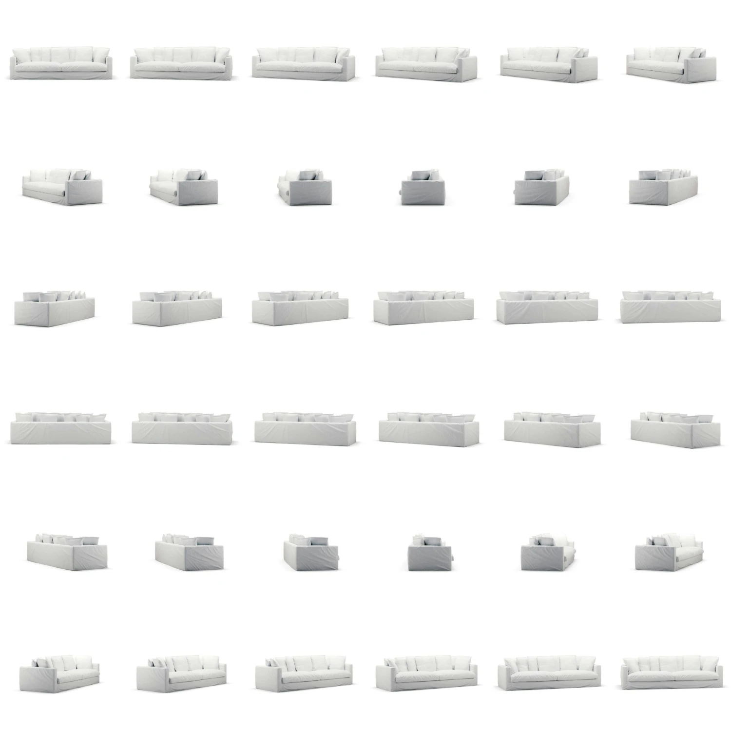 Le Grand Air XL Sofa 4-Seater Cotton, White 5 Le Grand Air XL Sofa 4-Seater Cotton, White - Image 5