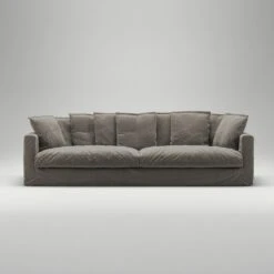 Le Grand Air XL Sofa 4-Seater Linen, Smokey Granite -Maze Furni Shop decotique le grand air xl sofa 4 seater linen 11