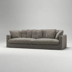 Le Grand Air XL Sofa 4-Seater Linen, Smokey Granite -Maze Furni Shop decotique le grand air xl sofa 4 seater linen 12