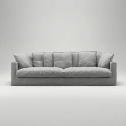 Le Grand Air XL Sofa 4-Seater Linen, Foggy Morning -Maze Furni Shop decotique le grand air xl sofa 4 seater linen 20